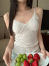Spring Spiece Lacey Border Tank Tops
